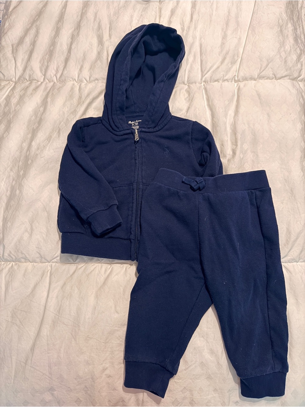 Baby Navy Hoodie & Jogger Set